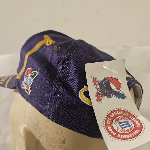 NOS lsu Louisiana state university BIG LOGO SNAPBACK HAT VINTAGE GLOBAL CAP NCAA - Picture 6 of 6